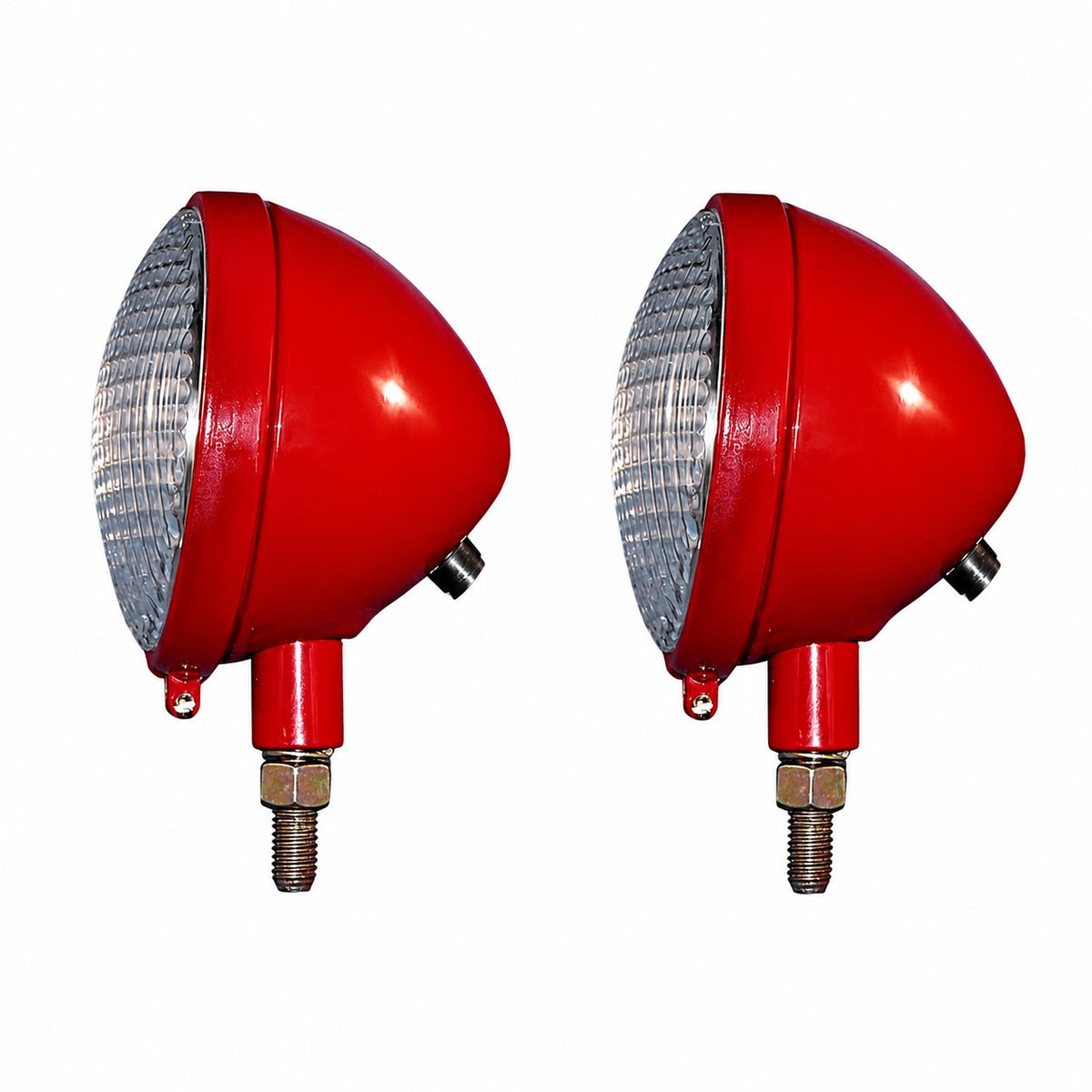 Qty. 2: Red 12V Complete Headlight Assembly Fits Farmall Replaces 365503R1