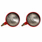 Qty. 2: Red 12V Complete Headlight Assembly Fits Farmall Replaces 365503R1