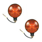 Amber Safety Warning Light Pair 12 Volt Fits Allis Chalmers
