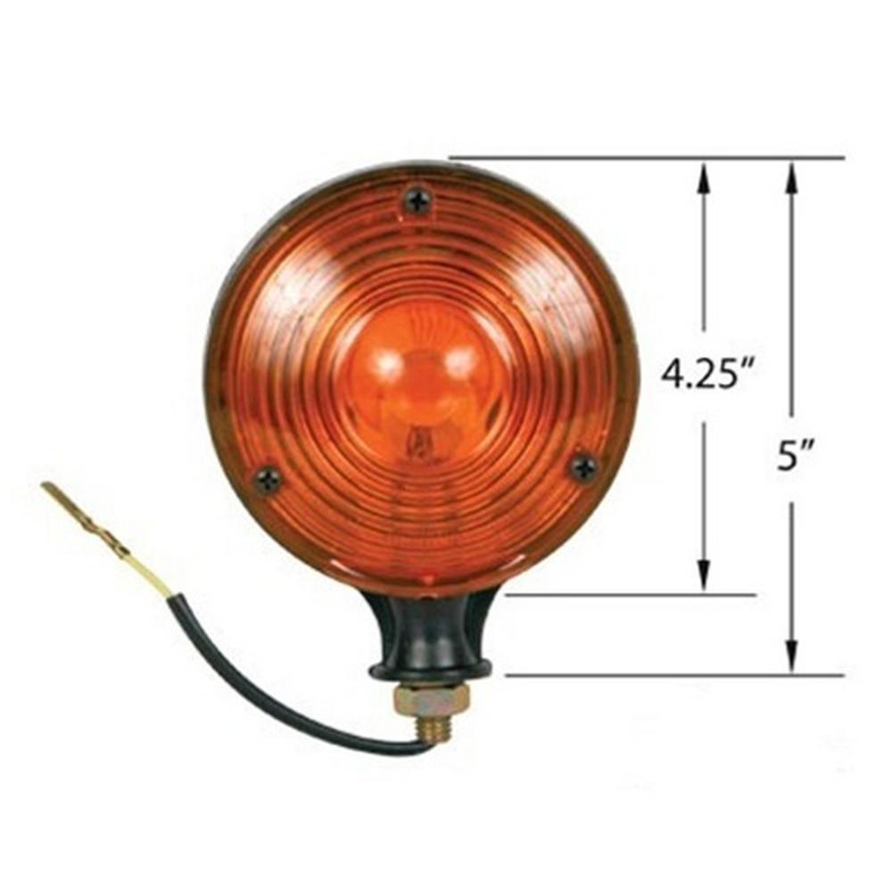 Amber Safety Warning Light Pair 12 Volt Fits Allis Chalmers