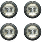 105340AS Qty 4: 12V Sealed Beam Headlight Fits White 1550 1555 1600 1650 1655