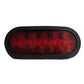 T66-RR0T-1 6" Red Oval LED Light Kit Fits Universal Products
