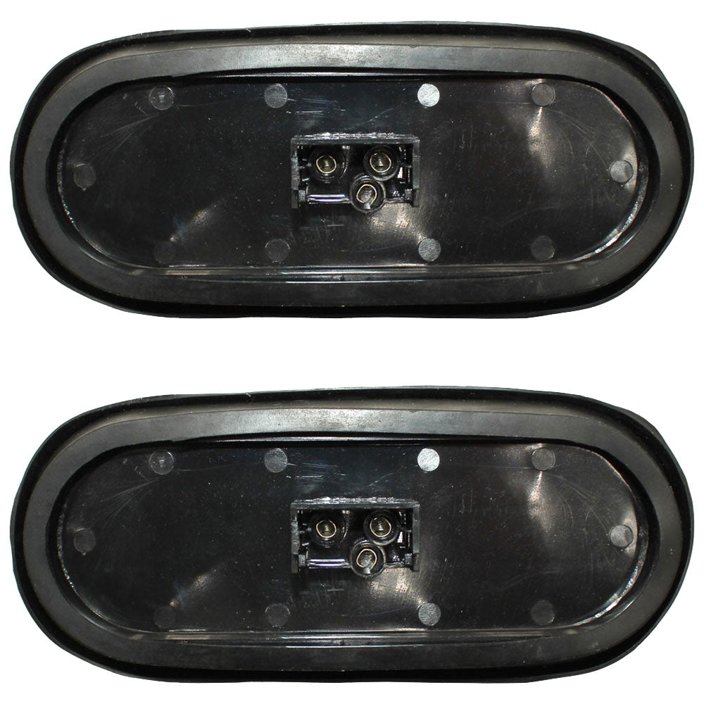 T66-RR0T-1 Qty 2: 6" Red Oval LED Light Kit  Fits Universal Products