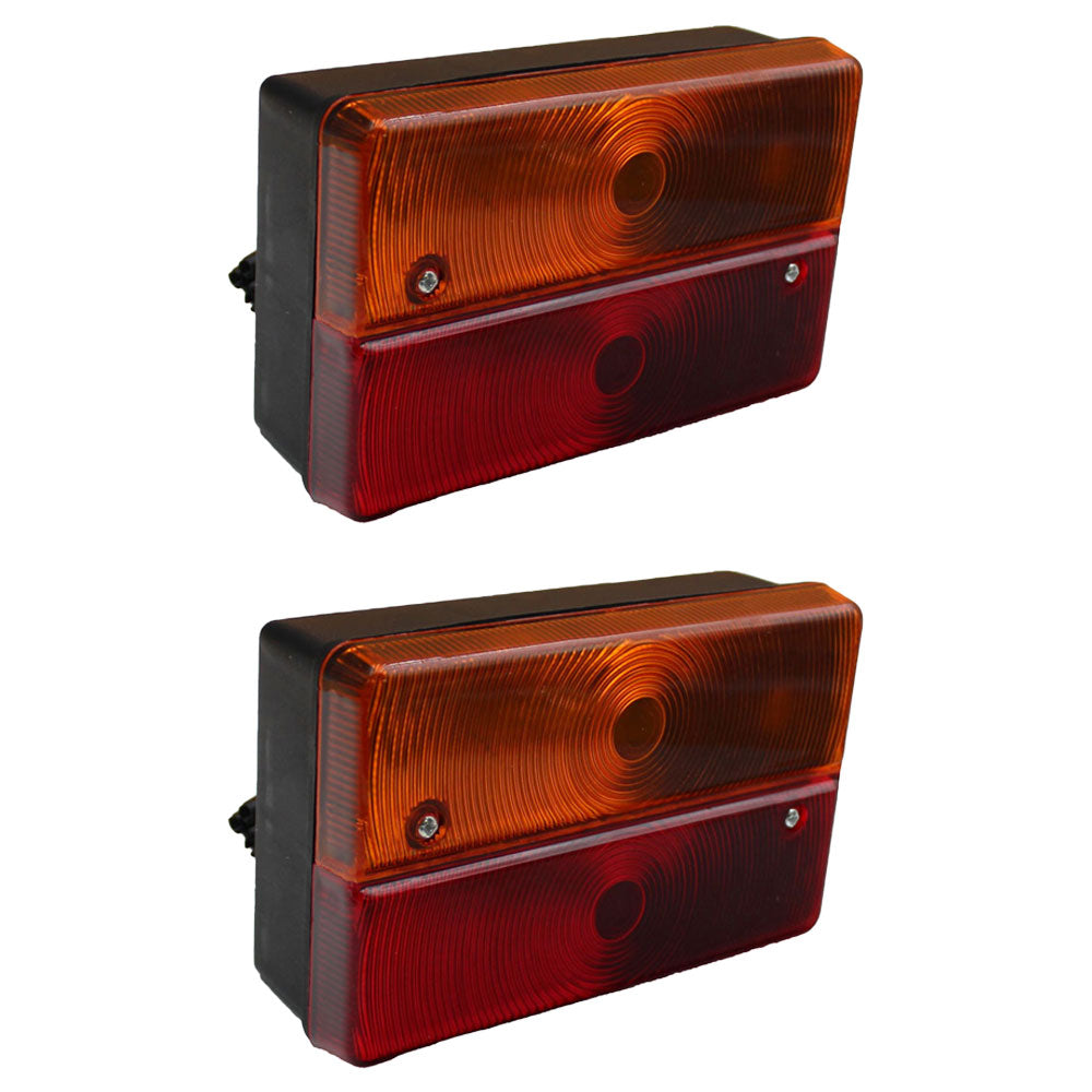 (2 pk) 700/23600 Rear Stop Light Assembly Fits JCB Wheel Loader 407 408 409 412