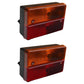 Set of (2) Rear Stop Light Assembly Fits JCB Rough Terrain Forklift 930-4 926-4
