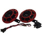 003399801 12V Red Grill Horn Set Fits Universal Products