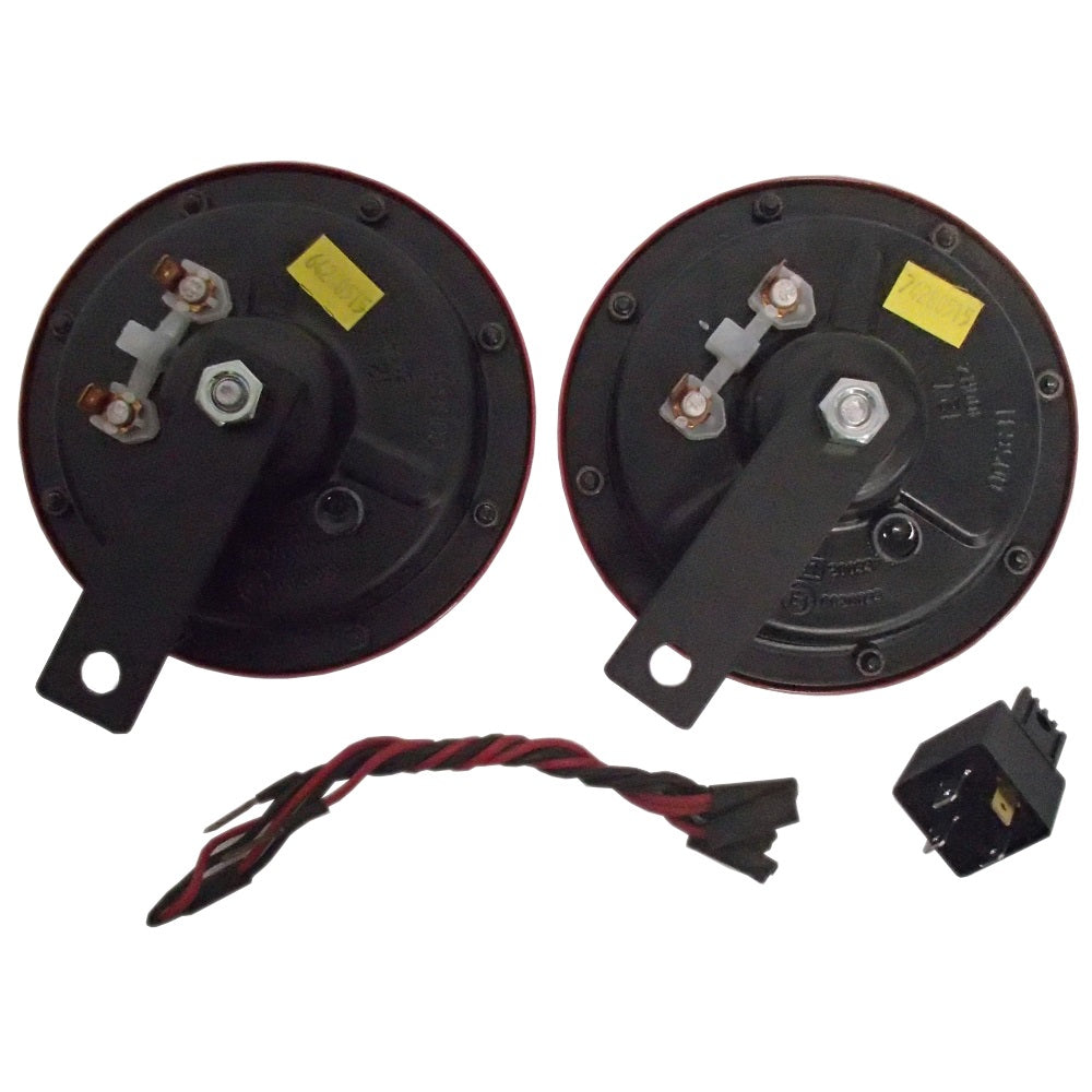 003399801 12V Red Grill Horn Set Fits Universal Products