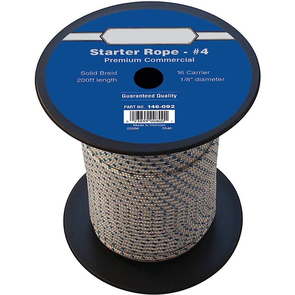 200' 4mm Smooth Braid Nylon Starter Rope Recoil Pull Cord String