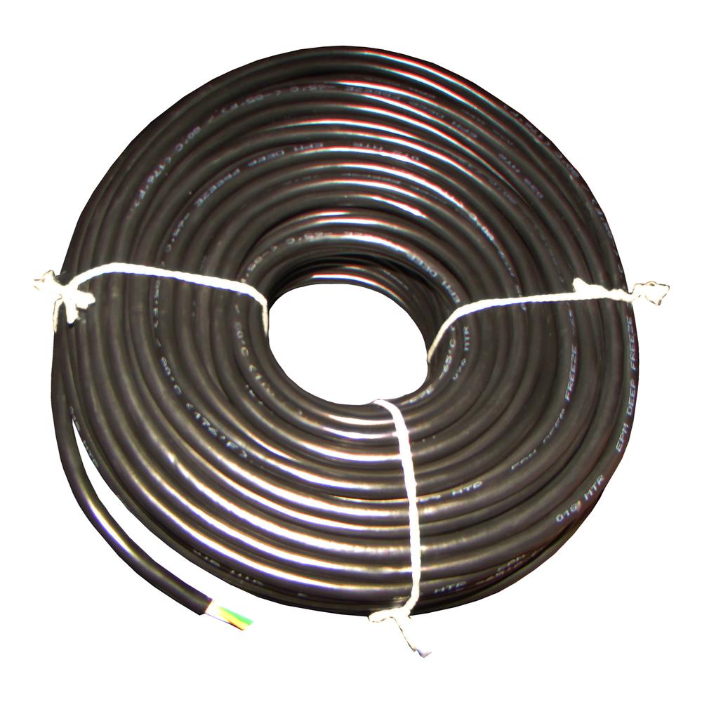 40 ft. Roll Trailer Light Wiring 14-4 14 Gauge 4 Wire Jacketed Black Flexible