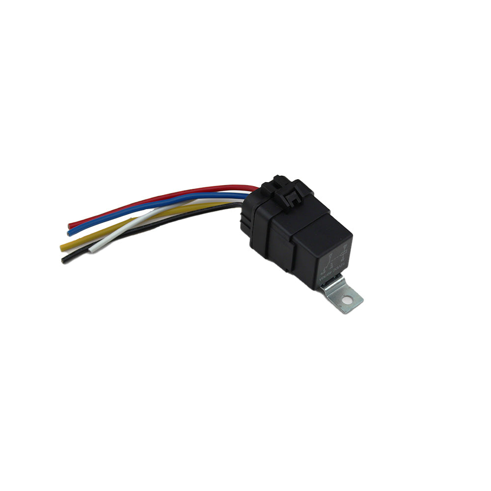Heavy Duty 12 Volt 5 Pin Waterproof Relay with Wiring Harness 30 Amp