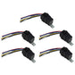 5 Pack - Heavy Duty 12 Volt 5 Pin Waterproof Relay with Wiring Harness 30 Amp