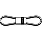 29344 Drive Belt Fits Woods Made with Wrapped Aramid Cord