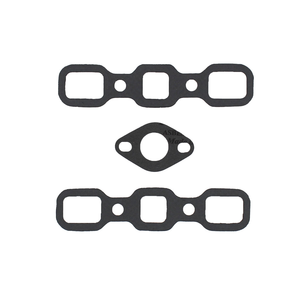 9N9447/ 9N9448 Intake exhaust W/ Carb Manifold Gasket Set Fits Ford 9N 2N 8N