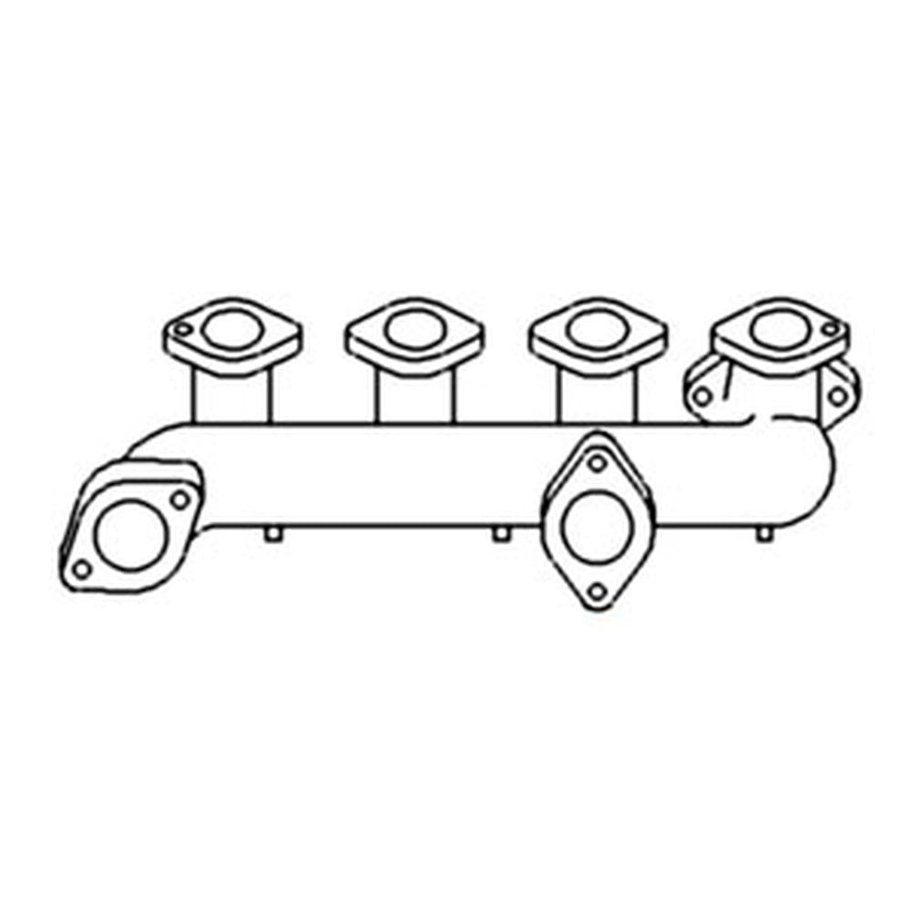A182084 Exhaust Manifold Fits Case 188 202