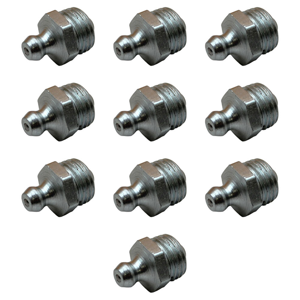 1450/0002 Qty 10: Grease Nipples Fits JCB