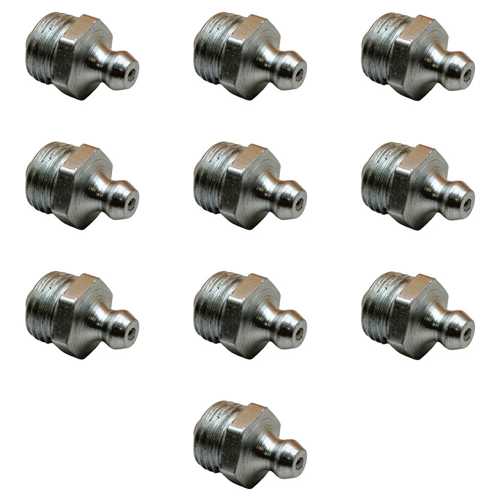 1450/0002 Qty 10: Grease Nipples Fits JCB
