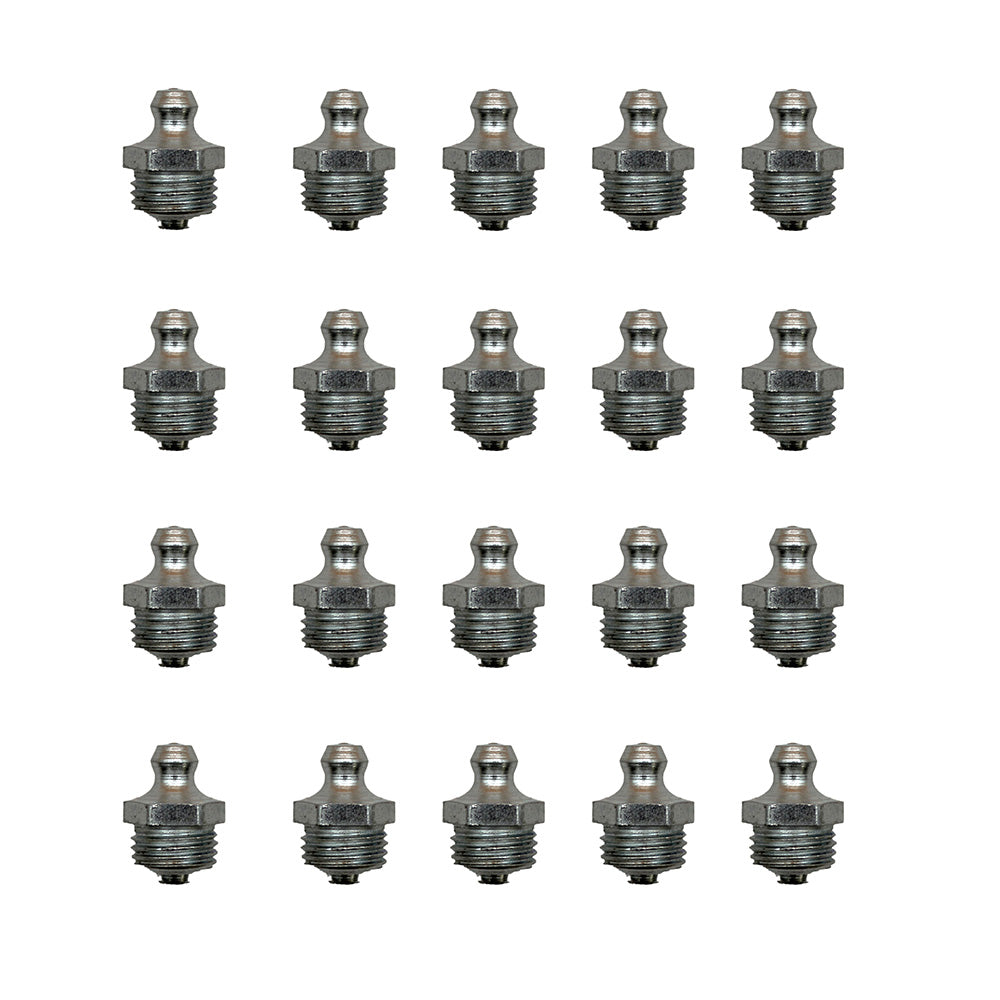 Fits JCB BACKHOE - GREASE NIPPLE STRAIGHT 1/4" BSP, 20 PCS. (PART NO. 1450/0002)