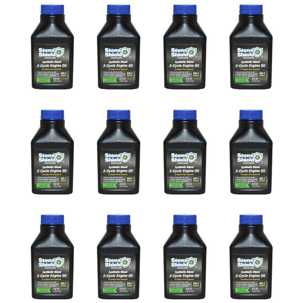 Qty 12: 2-Cycle Engine Oil Quart Bottles Fits Stihl Replaces 0781 319 8008