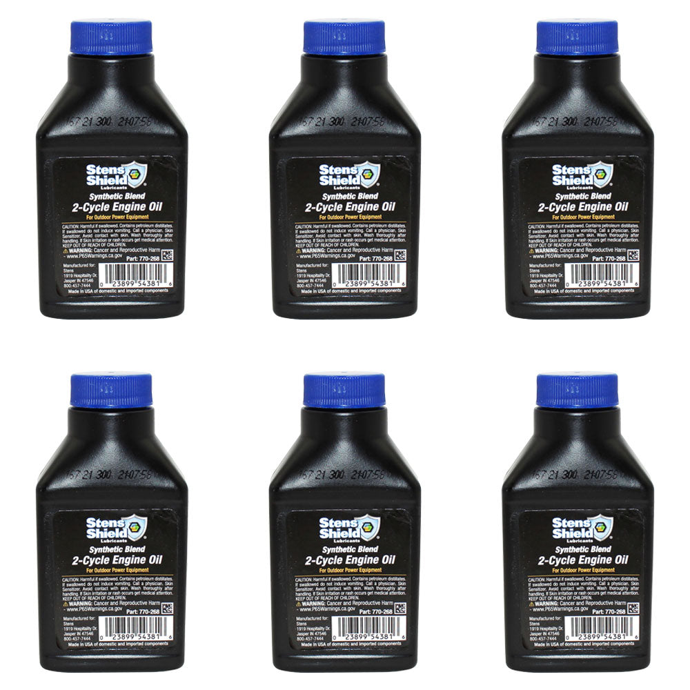 Qty 6: 2-Cycle Engine Oil
 Fits Stihl Replaces 0781 319 8008