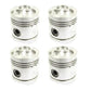 Set of 4 Piston Standard Fits Case IH S.69151 K949474 251240R1 Fits Cub, Fits Cu