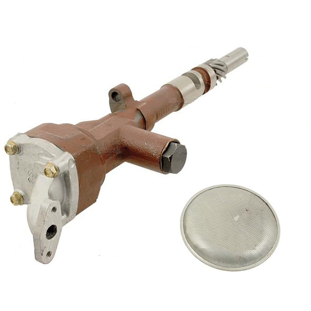Engine Oil Pump w/ Mounting Plate & Screen Fits Case/International Harvester