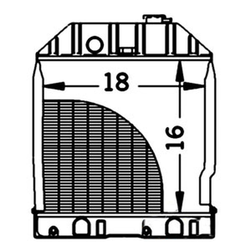 Aftermarket Radiator E9NN8005AB15M Fits Ford New Holland 4130N 4630 4630N 4630O