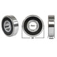 F12986 990024 New Flat Edge Ball Bearing Fits Ford New Holland 6200 Series