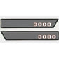 Hood Decal Set Fits Ford 3000 1965-1968 3-cyl  Hood Decal Vinyl Sticker Kit