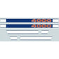 252603994180 Hood Decal Set Fits Ford/New Holland 4000 4000SU