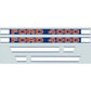 Hood Decal Kit Fits Ford 4000 1968 & Up F503HB