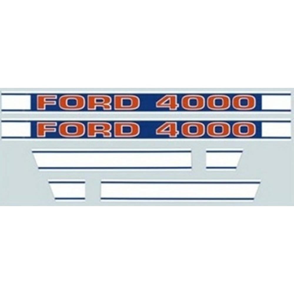 Hood Decal Kit Fits Ford 4000 1968 & Up F503HB