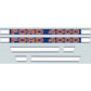 Hood Decal Kit Fits Ford 4000 1968 & Up F503HB