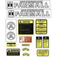 Hood & Safety Decal Set Fits International Replaces FA601SB