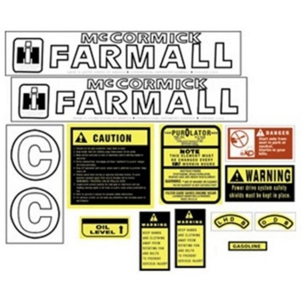 FA603SA-AIC Hood & Safety Decal Set