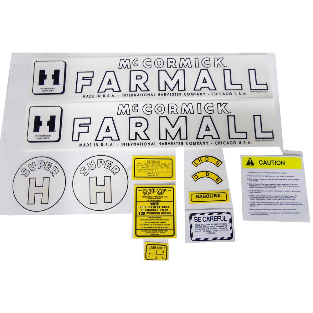 D-IHCSH Hood Decal Set Fits Case/International Harvester