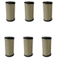 Qty 6: Outer Air Filter Fits Gravely Replaces 21512500