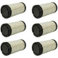 Qty 6: Outer Air Filter Fits Kubota Replaces 1665911221