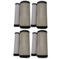 M131802-SET Qty 4: Inner & Outer Air Filter Set
 Fits John Deere