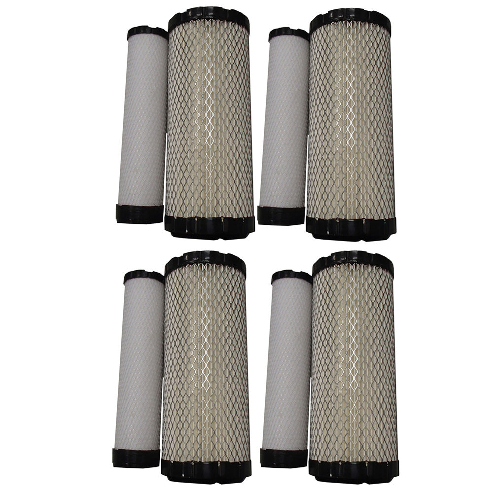 Qty 4: Inner & Outer Air Filter Set  Fits Case/International Harvester