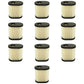 Qty 10: Air Filter
 Fits Tecumseh Replaces 36905