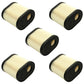 Qty 5: Air Filter
 Fits Cub Cadet Replaces 490-200-0021