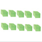 MIU12554 Qty 10: Prefilter (Green)
 Fits John Deere