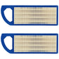 Qty 2: Air Filter Fits Bolens Replaces 4206
