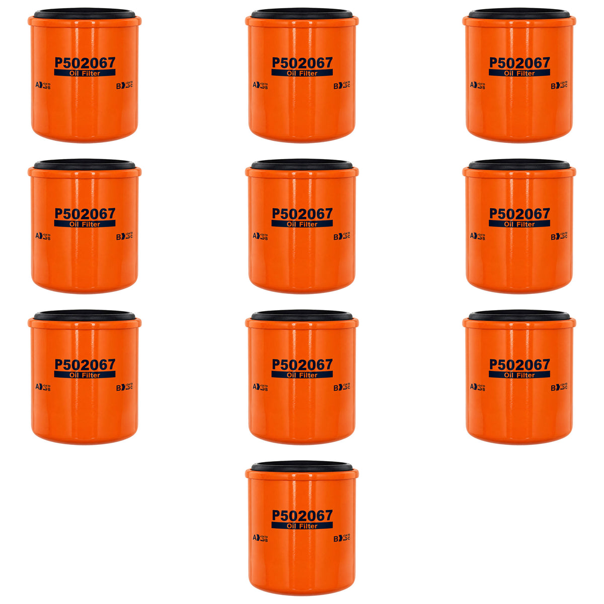 Qty 10: Oil Filter Fits Hitachi Replaces 4661289