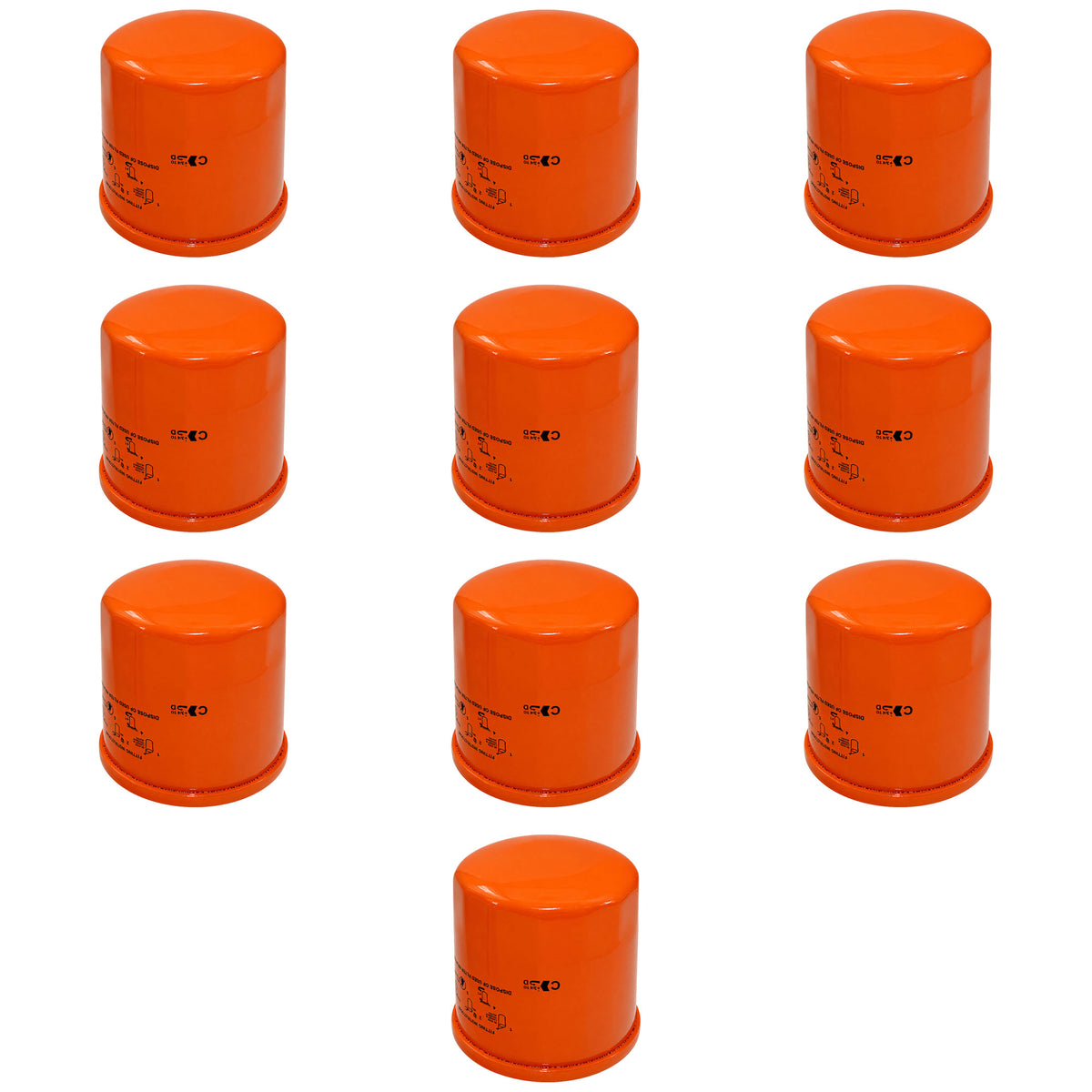 Qty 10: Oil Filter Fits Hitachi Replaces 4661289