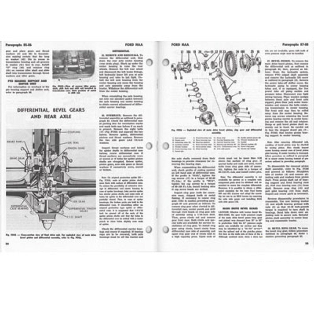 FO19 I&T Shop Service Manual Fits Ford NAA (Golden JUBILEE) SMFO19