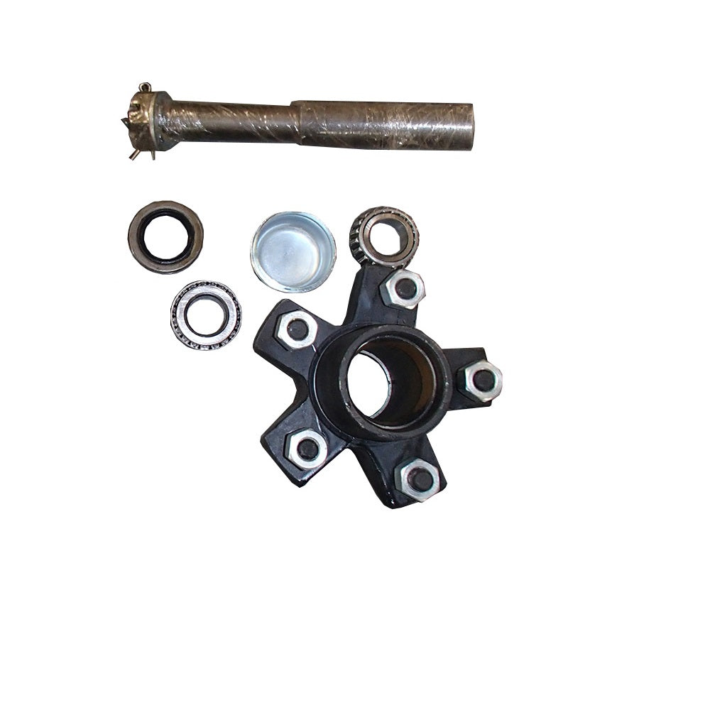 Trailer Axle Kit Replacement 1,250 lb Capacity 5x4.5 Bolt Pattern