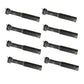 (Pack of 8) Trailer Axle Kit with Hubs, Spindles, Grease Seals, Caps & Bearings