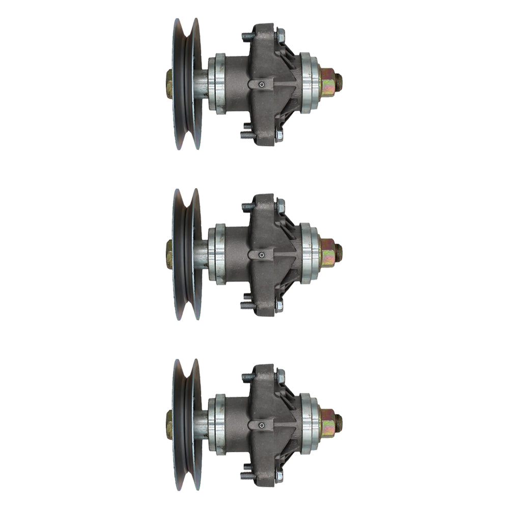 3x Spindle & Pulley Set Fits Cub Cadet 618-04129A 918-04129 618-04129