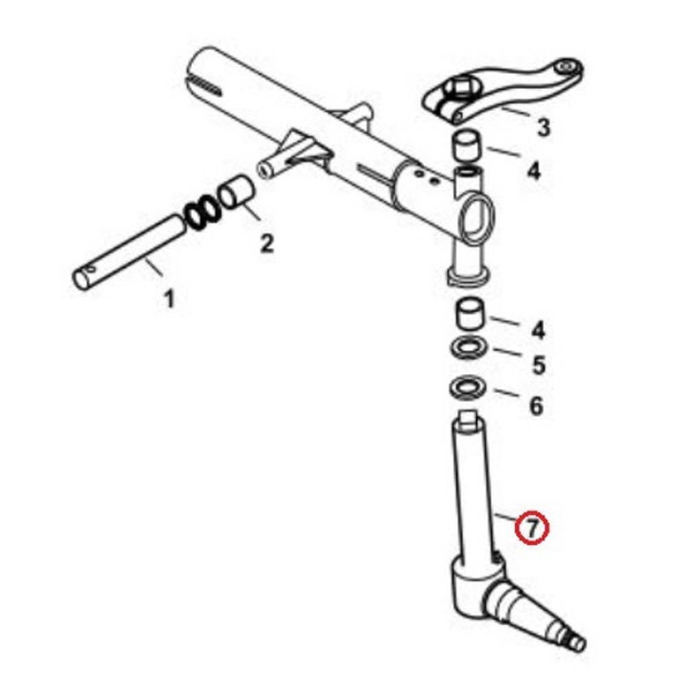 Right Hand Spindle Fits Long Replaces TX10808